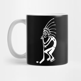 Kokopelli hockey white Mug